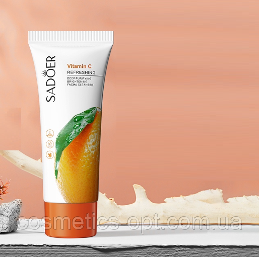 Пінка для вмивання з вітаміном С Sadoer Vitamin C Refreshing, 100 g