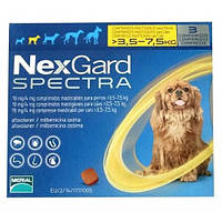 Nexgard Spectra (Нексгард Спектра) - таблетки для собак от блох и клещей S 3,5-7,5кг 1 таблетка