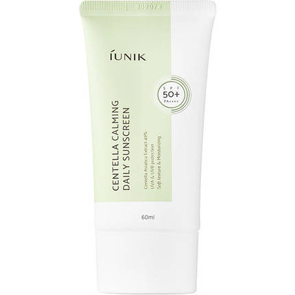 Сонцезахисний крем з екстрактом центели IUNIK Centella Calming Daily Moisture Sunscreen 50+ PA++++ 60 ml, фото 1