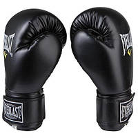 Рукавички боксерські на липучці Everlast EVDX308 (р-р 8oz, чорний)