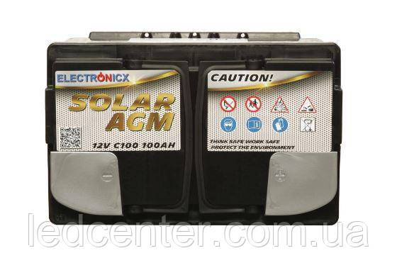 Акумулятор Electronicx Solar Edition batterie AGM 100AH 12V - фото 2 - id-p1735424224