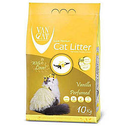 VanCat (ВанКэт) Cat Litter Vanilla - Бентонітовий наповнювач для котячого туалету з ароматом ванілі 5кг