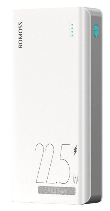 Зовнішній акумулятор (павербанк) Romoss Sense 8F 22.5W 30000mAh White (PHP30-711)