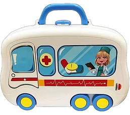 Дитяча валізка "HAPPY DOCTOR", дитячий ігровий набір лікаря у валізці на колесах, фото 5