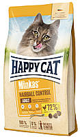 Сухой корм для взрослых кошек для выведения шерсти Happy Cat Minkas Hairball Control Geflugel с птицей, 10 кг