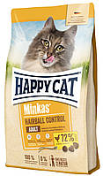 Сухой корм для взрослых кошек для выведения шерсти Happy Cat Minkas Hairball Control Geflugel с птицей 1.5 кг