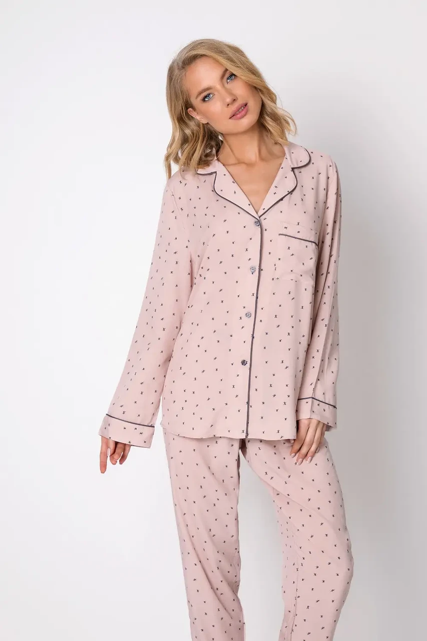 Домашня віскозна жіноча піжама Aruelle Juliet Pajama Long