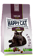 Сухой корм для взрослых стерилизованных кошек Happy Cat Sterilised Weide Lamm с ягненком, 10 кг