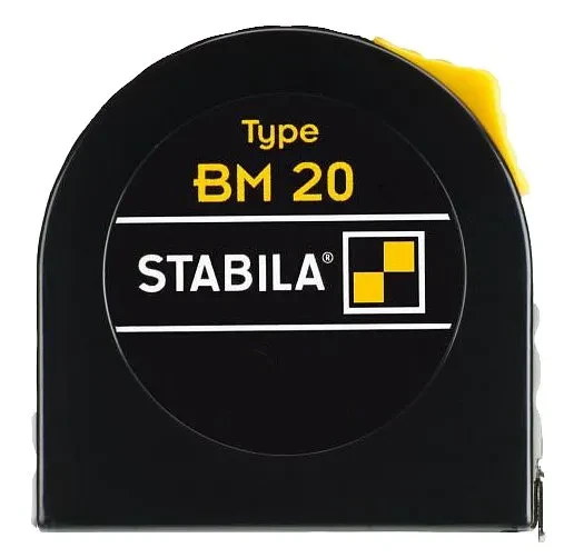 Рулетка STABILA тип BM20 3м пластиковий корпус сталева стрічка