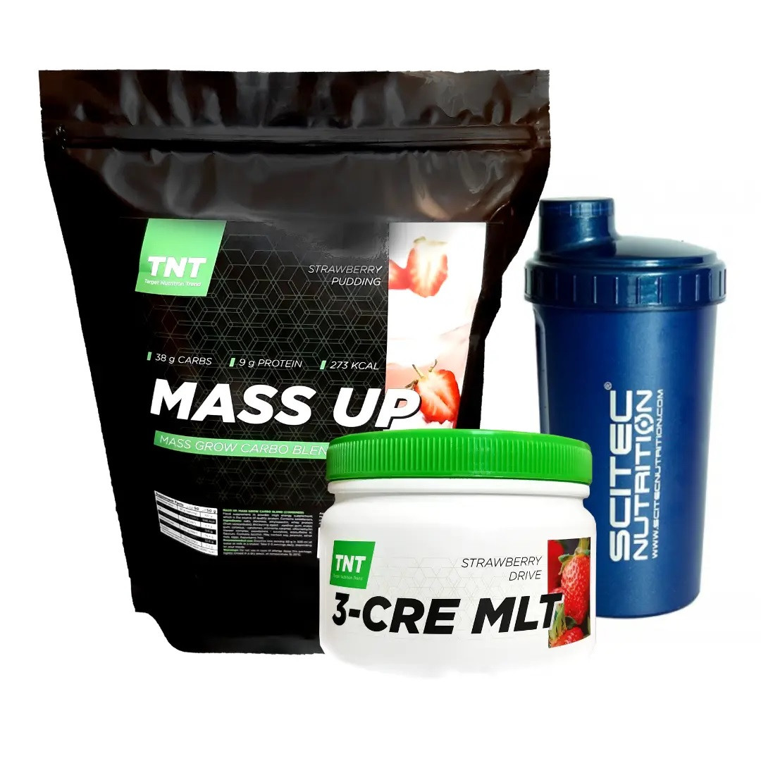 Купить Комплект для набора массы Гейнер 2.5 кг вкус Клубничный Пудинг ...