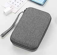 УЦІНКА! Органайзер для провідків в твердому корпусі "HARD BOX". Розмір 23x14,5x6,5 см. Сірий
