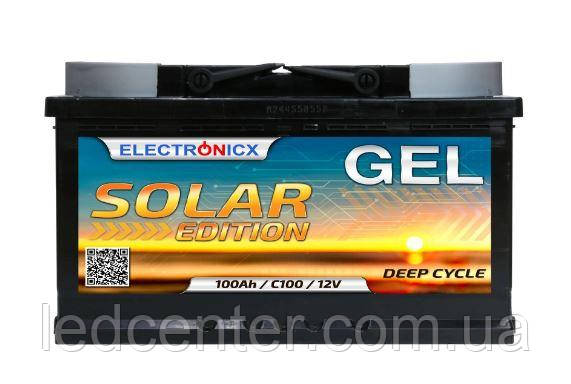 Гелевий акумулятор Electronicx Solar Edition batterie 100AH 12V