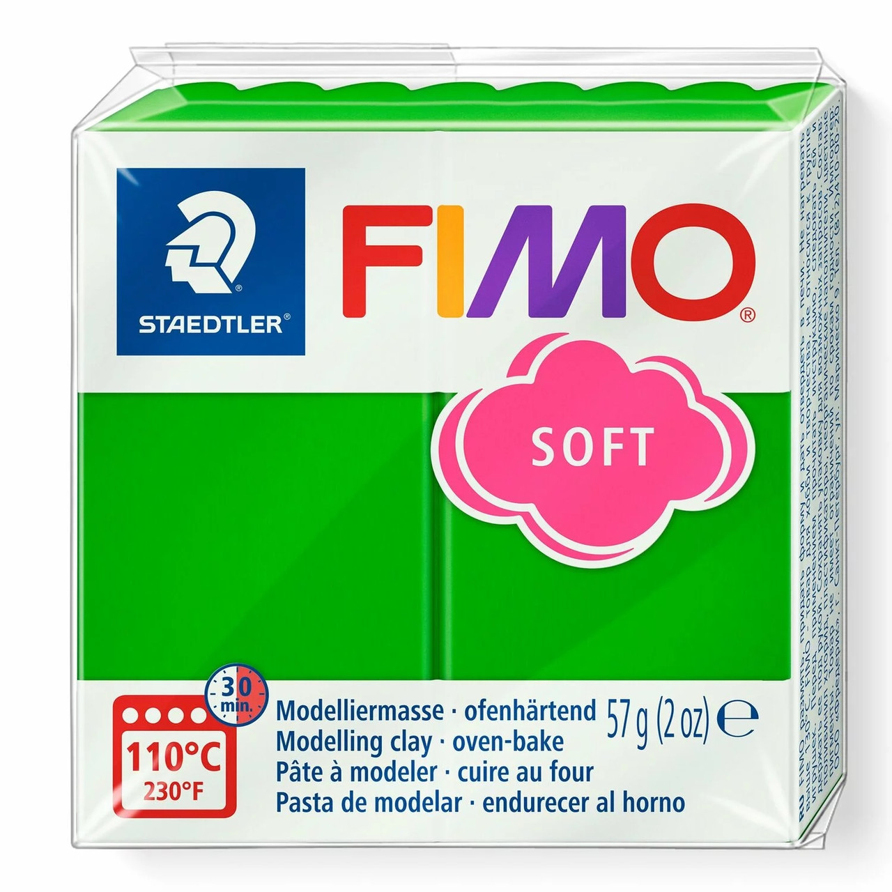 Полімерна глина Fimo Soft тропічна зелена 57 грам Staedtler, 802053