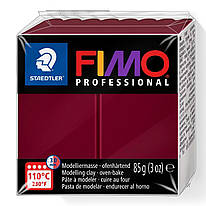 Полімерна глина Fimo Professional бордова 85 грам Staedtler, 800423