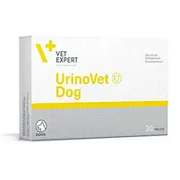 VetExpert URINOVET Dog препарат при захворюваннях сечової системи собак 30 таб. Польща Уриновет Дог, фото 4