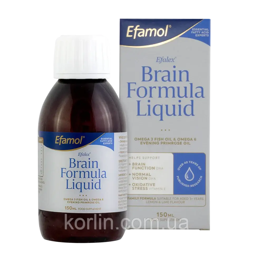 Efamol Efalex Brain Formula Ефалекс Ефомол рідкий 150 мл. Великобританія, фото 1