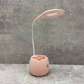 Настільна лампа акумуляторна LED з підставкою SST-813/1008808 рожева