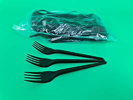 Вилка 16 см чорна Андрекс (100 шт.)