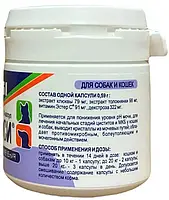 Gigi Uro-Ursi (Уро-урсі) для профілактики сечокам'яної хвороби та циститів у котів і собак 90 таб. Латвія, фото 3