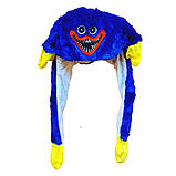 Шапка світна Хагі Вагі з вухами, що піднімаються, і ручками Huggy Wuggy, фото 3