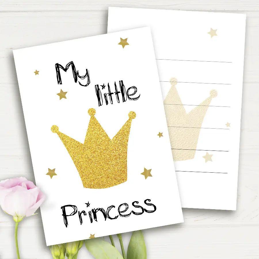 Міні листівка "My little Princess" 10шт/уп