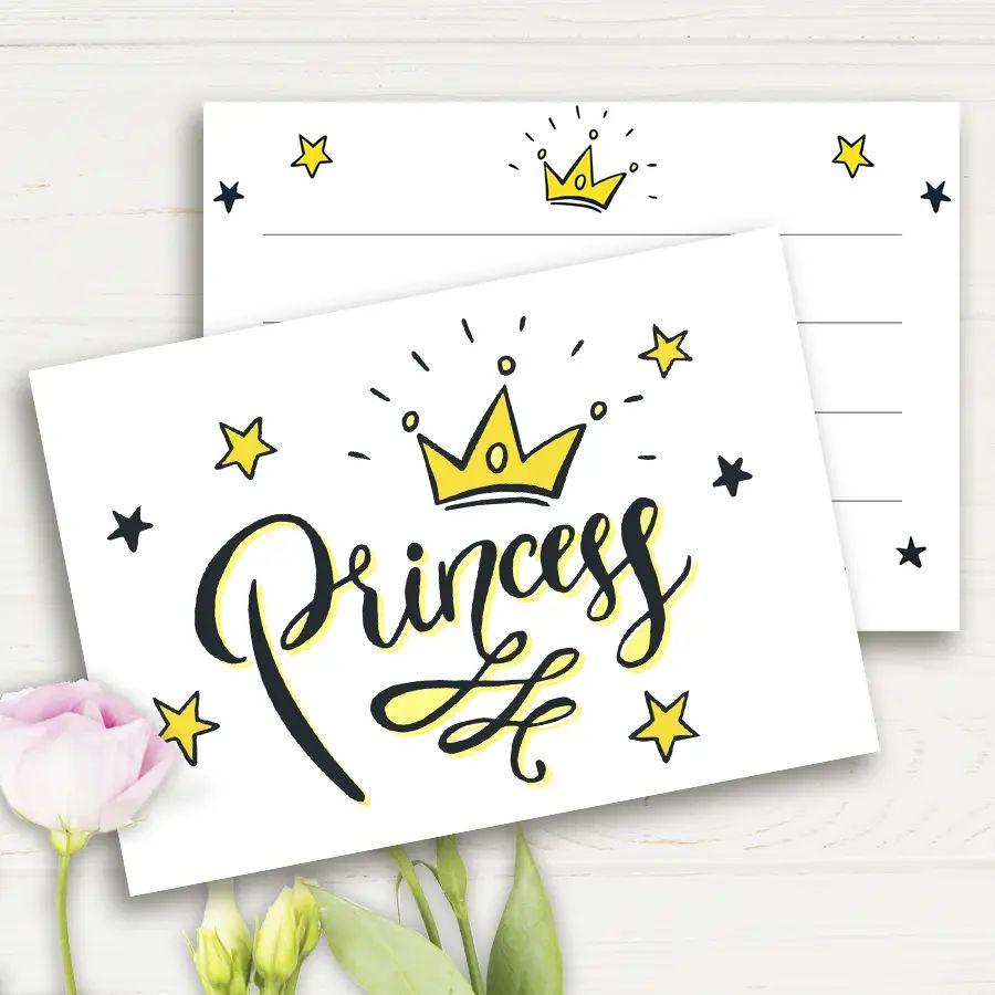 Міні листівка "Princess2" 10шт/уп