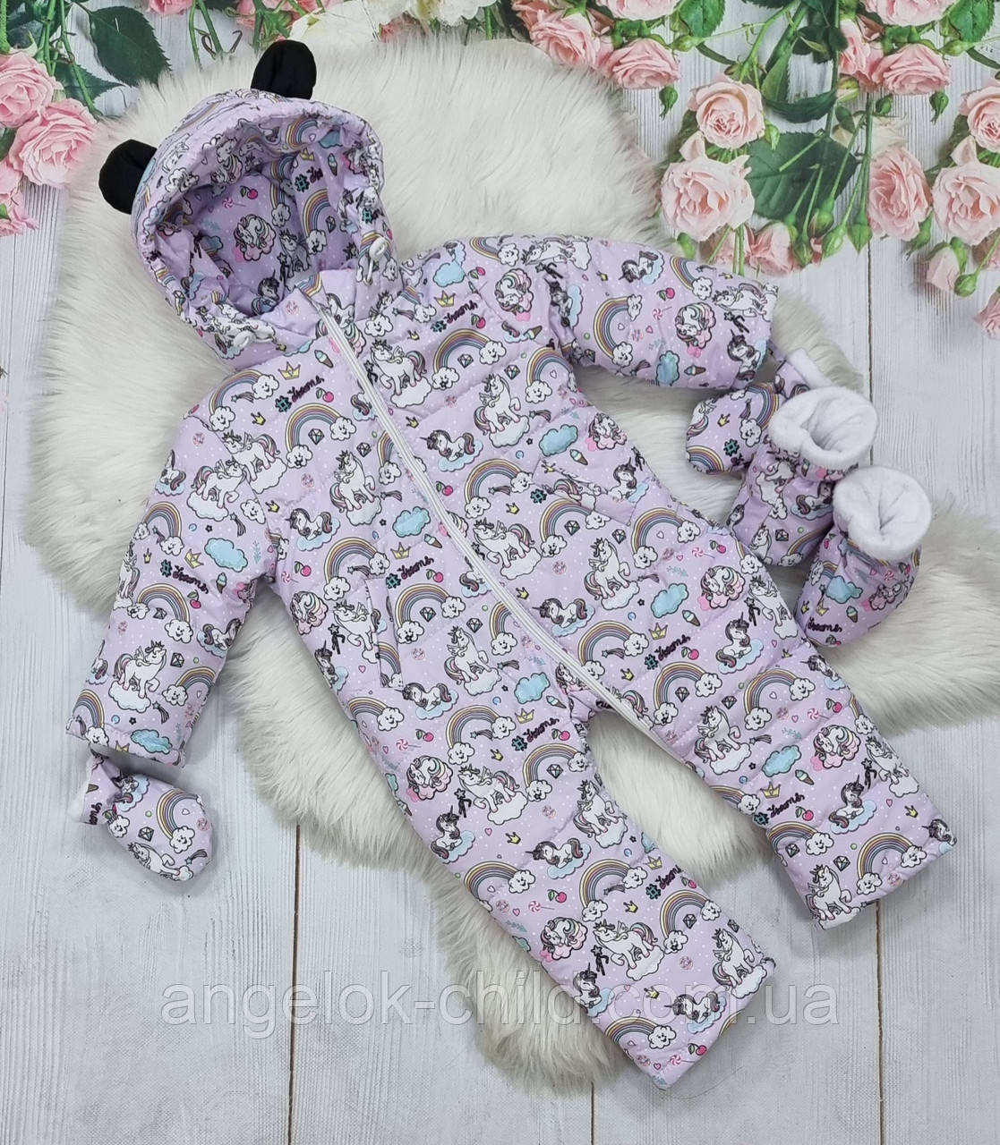 Комбінезон для дівчаток "Поні",  92 розмір комбінезон весна осінь Angelok-child