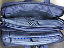 Сумка - рюкзак для документов ноутбука 30*44*14 синяя, фото 8