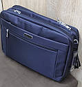 Сумка - рюкзак для документов ноутбука 30*44*14 синяя, фото 7