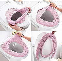 Мягкий чехол на унитаз чехол на сиденье для унитаза чехол для туалета розовая накладка на унитаз