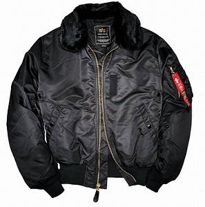 Чоловічий льотний бомбер Alpha Industries B-15 Flight Jacket MJB23010C1(Black)