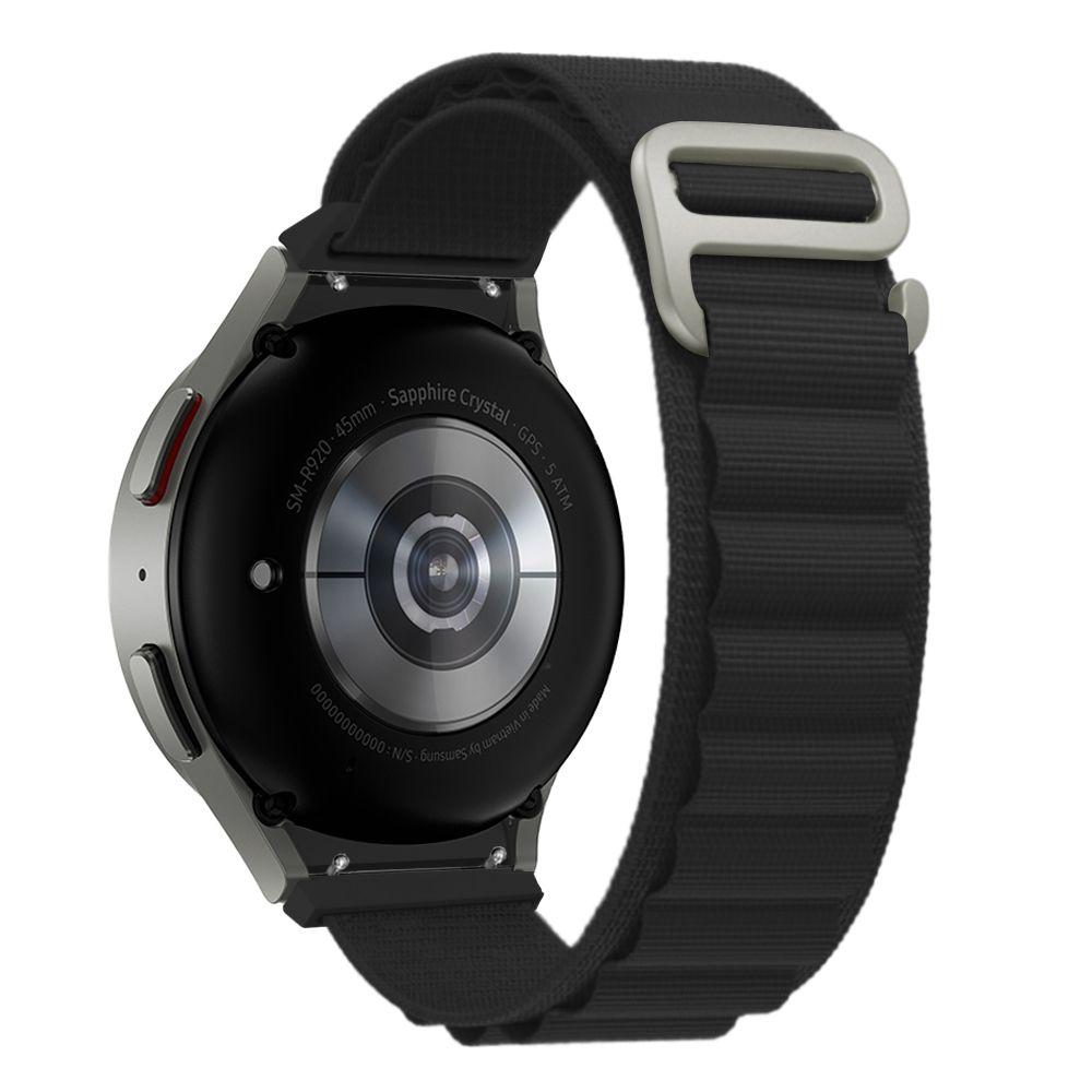 Ремінець Tech-Protect Nylon Pro до Galaxy Watch 4/5/5 Pro (40/42/44/45/46mm) Black, фото 1