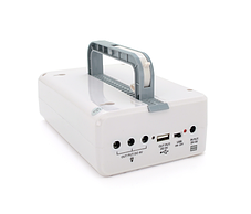 Переносний ліхтар Gold GHTC-1173+Solar, 1+1 режим, вбудований АКБ, 3 лампочки 3 W, USB-вихід, Black/Orange, фото 4