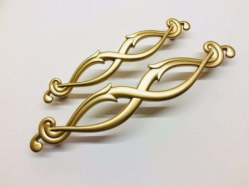 Ручка-скоба Elegant Decor сучасна класика GU-W5010 поєднання з іншою фурнітурою