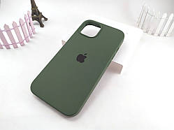 Чохол Silicone Case для Apple iPhone 13 Grinch (00 колір), чохол на айфон 13 зелений із мікрофіброю