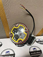 Світлодіодна фара AllLight 3WL-07R spot 9-30V + жовтий страбоскоп