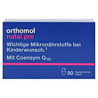 Orthomol Natal pre витамины для женщин подготовка к беременности Германия, 90 капсул