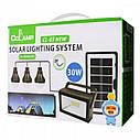 Комплект для освітлення CClamp CL-03 30W на сонячних батареях + ліхтар + лампи + Power Bank, фото 8