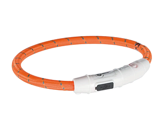 Нашийник Trixie USB Flash (поліуретановий, що світиться, помаранчевий, M-L/ 45см/7мм)