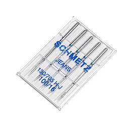 Набір голок для побутових швейних машин SCHMETZ Jeans 130/705 H-J №100 5 шт