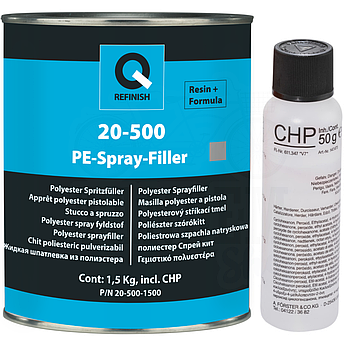 Рідка шпаклівка (розпилювана) Q-Refinish 20-500 PE-Spray-Filler, 1,5 кг