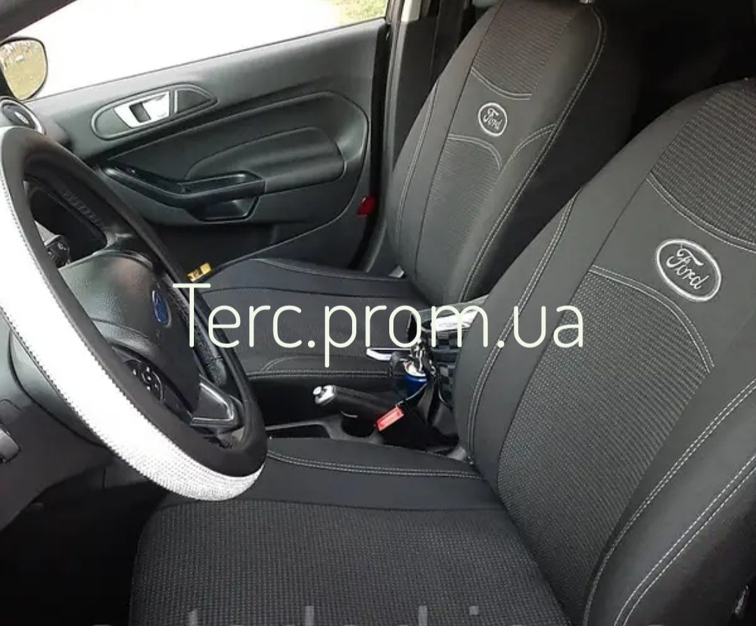 Автомобильные чехлы на сиденья FORD FOCUS II чёрные, чехлы форд фокус 2 ...
