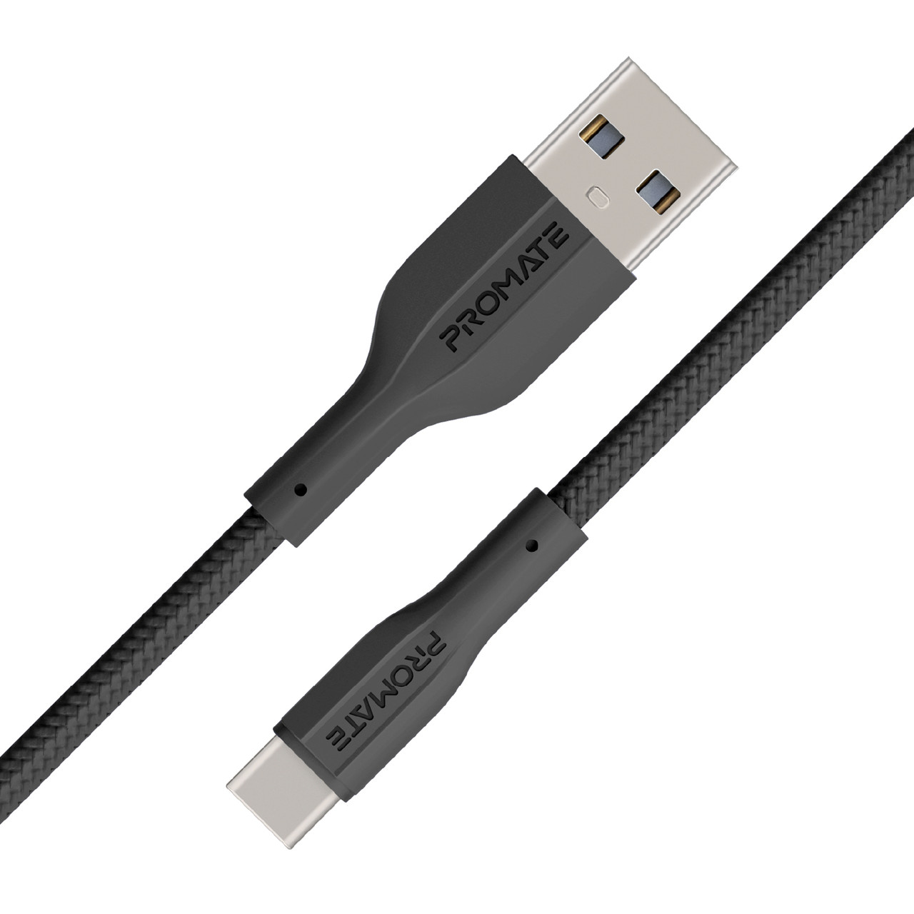 Кабель Promate xCord-AC USB-A to USB-C 2А 1 м Black (xcord-ac.black), фото 1