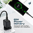 Кабель Promate xCord-CC USB-C to USB-C 3А 1 м Black (xcord-cc.black), фото 3