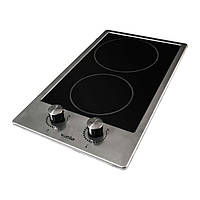 Варильна електрична поверхня нержавіюча склокераміка Ventolux HV 32 PB X 3, 2 конфорки
