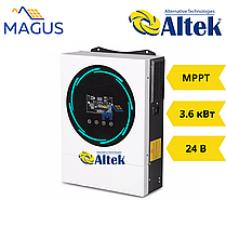 Автономний інвертор Altek Atlas 3.6KW-24V (3.6 кВт 24 В 1 фазний 1MPPT), фото 2