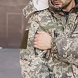 Зимний комплект: Куртка-бушлат військова Піксель ЗСУ плащівка + штани тактичні "Apex Gen II" піксель, фото 7