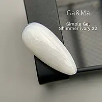 Ga&Ma Simple Gel 022 Shimmer Ivory 15ml