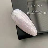 Ga&Ma Simple Gel 023 Shimmer Rozhevyy 15ml