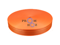 Лента текстильная СТ-25 ПромХоз, Предельная нагрузка - 1000 кгс. Ширина - 25 мм, Цвет - оранж